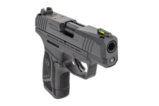 Ruger Max9 sub compact 9mm pistol with suppressor height sights